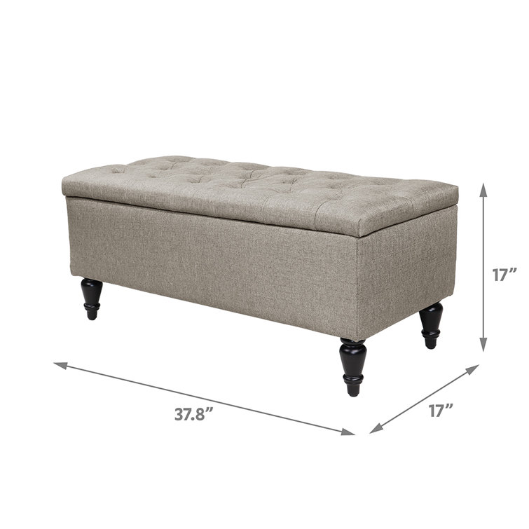 Alcott Hill® Aireen Upholstered Flip Top Storage Bench Wayfair